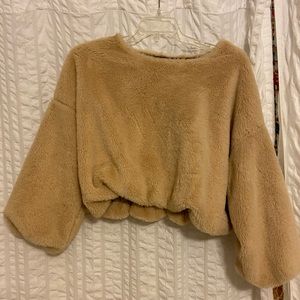 Teddy cropped sweater NEW